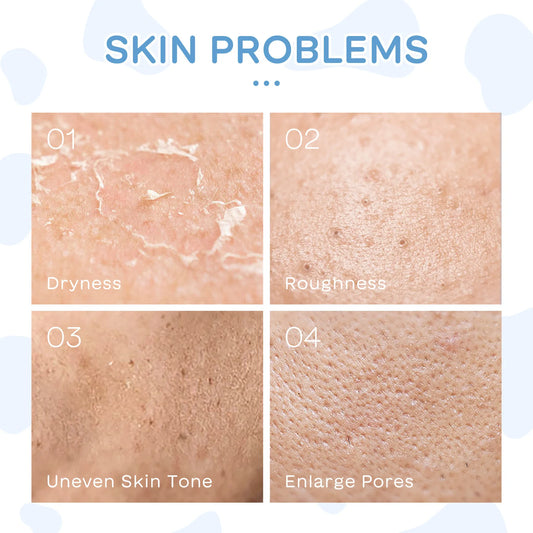 LAIKOU Milk Skincare Set 5 Pieces Nourishing Hydrating Moisturizing Brightening Facial Lasting Care Skincare Set