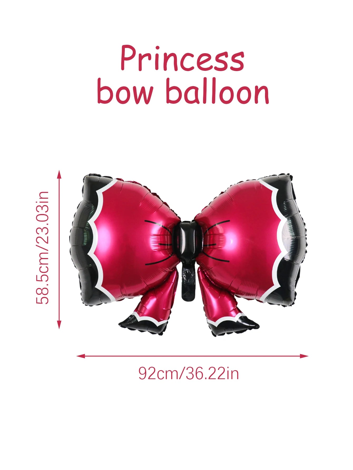 3pcs pink bow shape balloons, baby shower, birthday party, party decoration, anniversary, party decoration