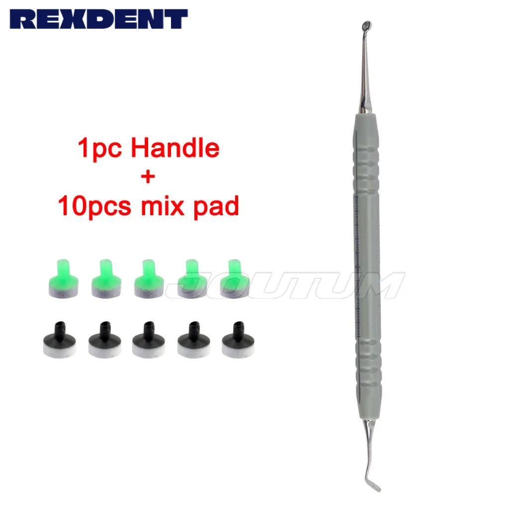 Teeth Whitening Resin Filling kit Molding Tools Light Cure Resin Filling Spatula Mixing Handle and Foam Pads Kit