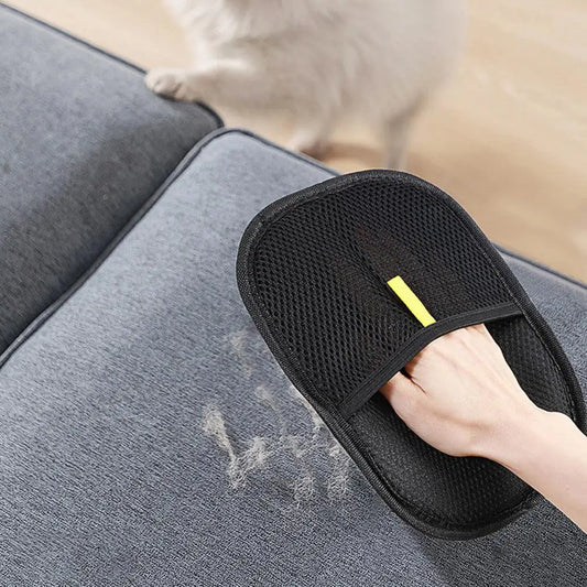 Portable Pet Grooming Brush Hair Removal Gloves Lint Remover For Clothes Sofa Two-way Hair Remover Multifunctional Accessory