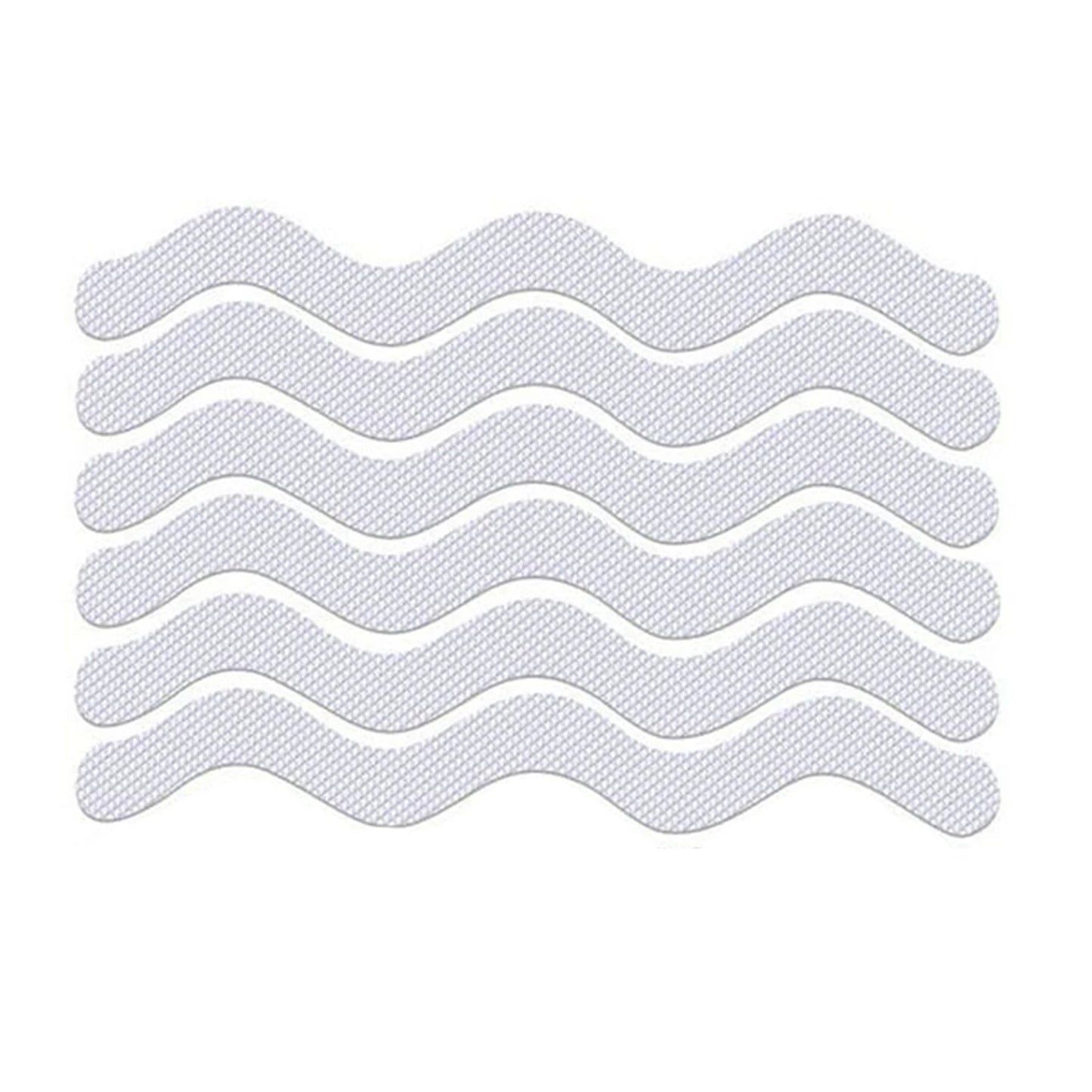 6Pcs S Shaped Anti Slip Strips Waterproof Safety Strips Shower Stickers Self-Adhesive Non Slip Tape For Bathtub Stairs Floor