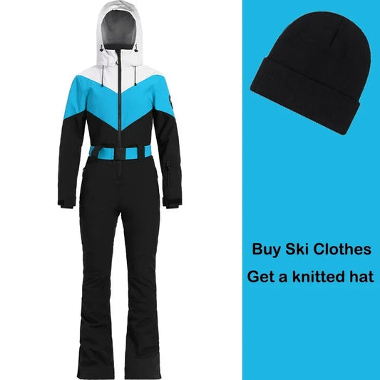 Snow Suites Winter 1PS Snowboard Wear Sports Women Snowsuits 2025 Female Windproof Skiing Suites Hooded Waterproof Ski Clothing