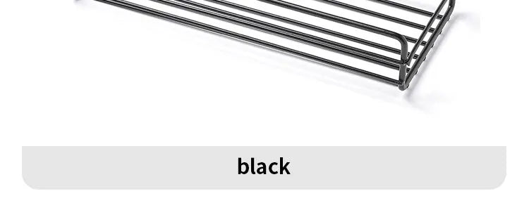 Bathroom Storage Rack Kitchen Organizer Shelf Black Shelves Corner Frame Iron Shower Punch Free Mounted Caddy Rack