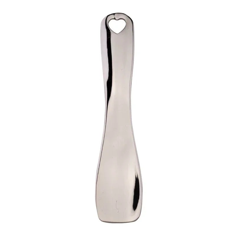 Metal Makeup Spatula Zinc Alloy Curved Scoop Facial Mask Eye Cream Mixing Brush Mini Spoon Stick Skincare Cosmetic Beauty Tool