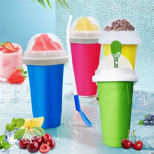 Smoothie Cups Shaking Cup Large Capacity Homemade Smoothies Juice Ice Cream Milkshake Squeeze Bottle Cooling Cup Kitchen Tools