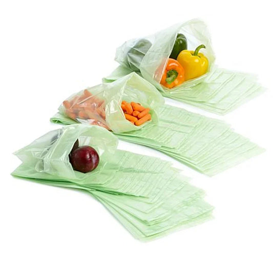 Green Bags for Fruits and Veggies Reusable Vegetable Bags for Refrigerator Food Keep Fruits, Vegetables and Cut Flowers