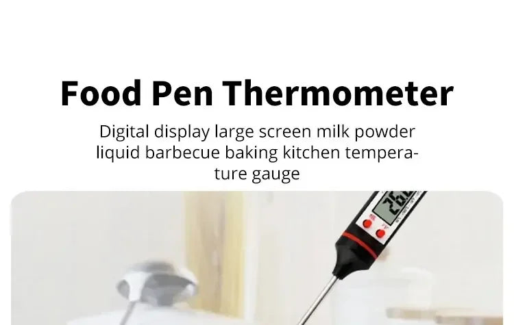 Kitchen Food Baking Digital Thermometer Electronic Probe Type Digital Display Liquid Grill Thermometer kitchen items