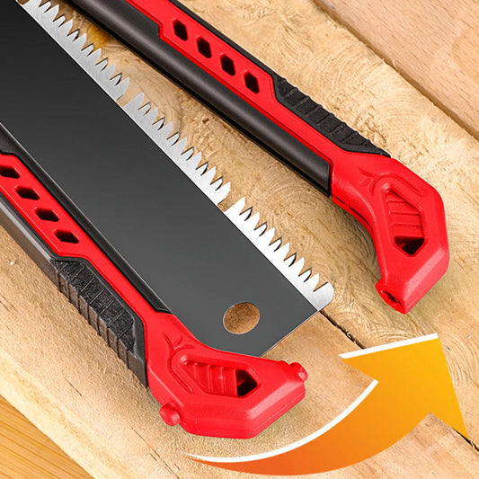 Saw Woodworking Hand Tools 14" Pocket Folding Saw SK5 Wood Saw,13/14TPI Double Edges Pull Saw Portable Camping Saw Flush Cut Saw