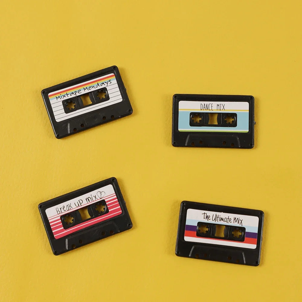 4Pcs/Pack Creative Gramophone Record Fridge Magnet Message Board Reminder Refrigerator Sticker for Home Kitchen Decoration