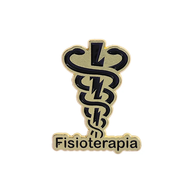 Odontologia Pharmacy Fisioterapia Enamel Pins Custom Creative Logo Brooches Lapel Badges Clothes Punk Jewelry Gift for Friends