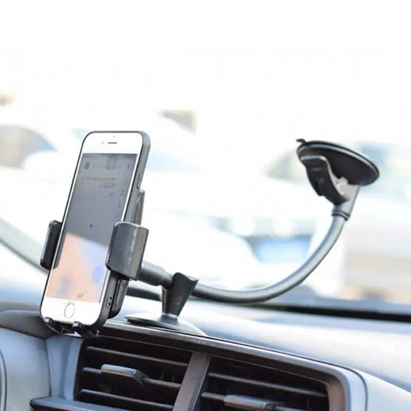 Anti-Shake Car Phone Holder Mount Strong Suction Cup Long Arm Windshield Phone Holder for iPhone Huawei xiaomi