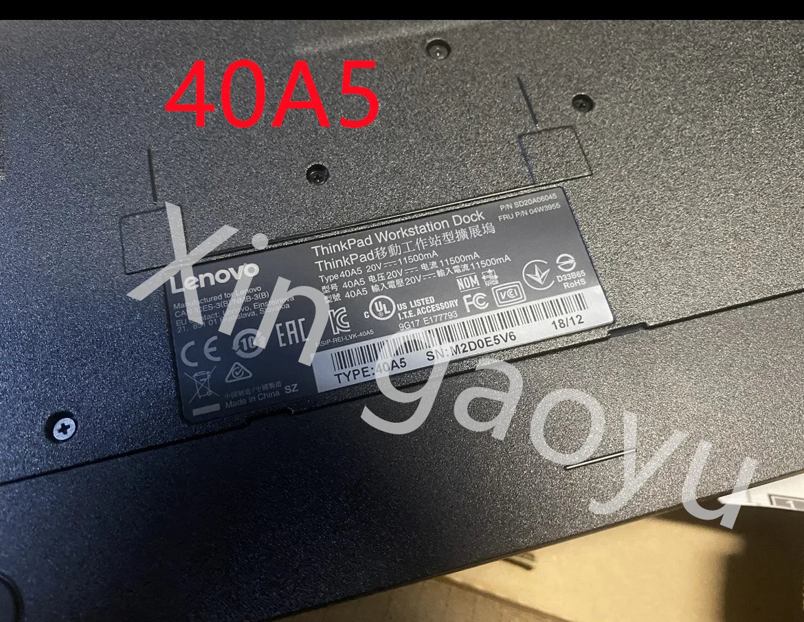 NEW Original laptop workstation, docking station for ThinkPad P70 P71 P50 P51 40A5 40A50230US 40A50230EU 40A50230UK 40A50230