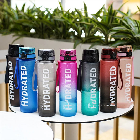 32oz Water Bottle Motivational Sport Water Bottle Leakproof Drinking Bottles Outdoor Sports Travel Kettle Drinking Water Bottle