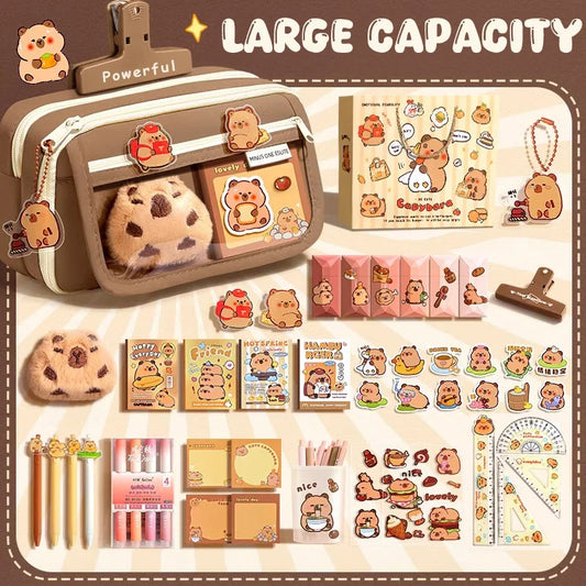 Back To School Supplies Set Cute Pencil Case For Girls Aesthetic Stationery Return To Classes Useful Accessories Scholar Kit