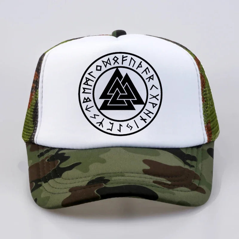 pagan amulet Men cap Scandinavian Viking jewelry Odin 's Symbol of Norse Viking Warrior Slavic Norway Valknut Baseball Caps