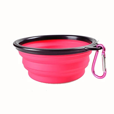 Portable Silicone Pet Feeder Collapsible Car Carry Pet Bowls Food Water Feeding Dog Cat Outdoor Travel food Bowls Container