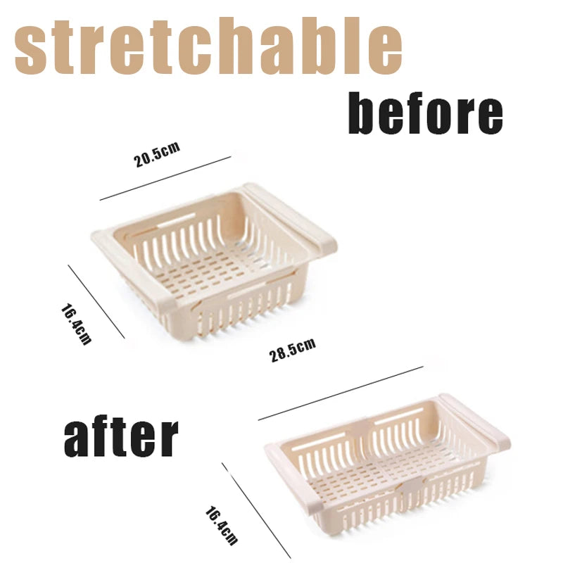 Fridge Organizer Storage Box Creative Multifunctional Refrigerator Drawer for Fruit Egg Food Plastic Storage Container Shelf