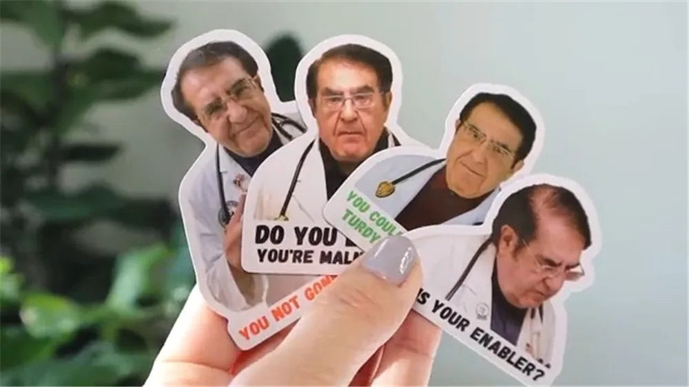 12Pcs Dr Now Magnets Funny Dr. Nowzaradan Fridge Magnet Kitchen Strong Fridge Magnets Cute Magnetic Accessories for Refrigerator