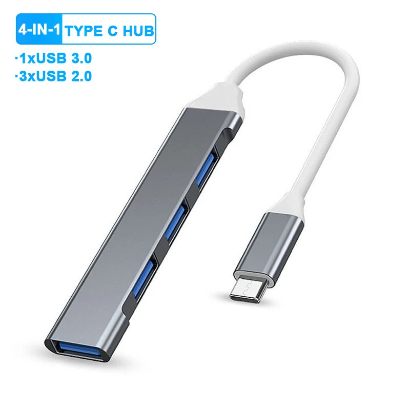 5-in-1 USB C Docking Stations USB C Hubs 4K 30Hz Type C Splitter to HDMI Adapter For Laptop Macbook Computer Accessories