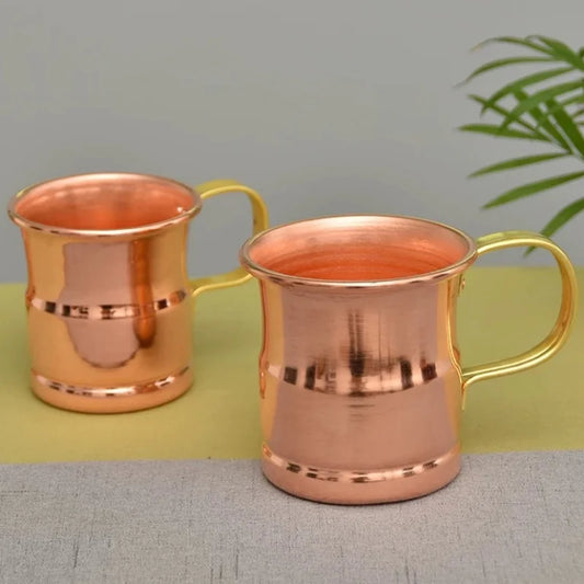 Handcrafted Beer Milk Mug Weave Handle Thickened Moscow Water Mule 360ML Breakfast Cup Drinkware Tableware Pure Copper 1 PCS