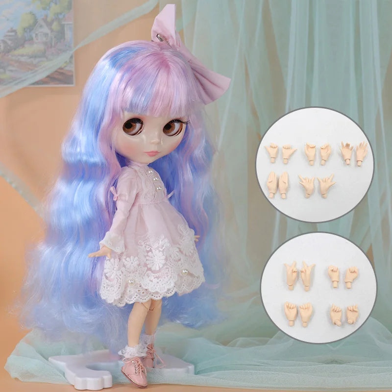 ICY DBS Blyth Doll Cute Combination Including Clothes Shoes Hand Set AB Cosplay Dressing 1/6 BJD Anime Girl OB24