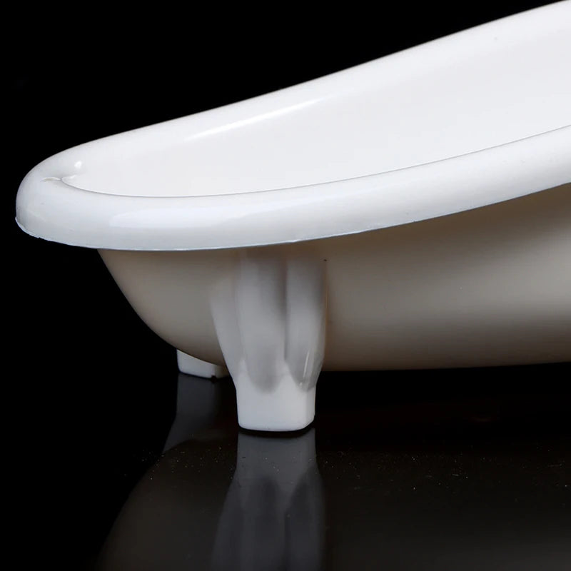 Dollhouse Miniatures Bathtub Furniture Bathroom Accessories Kids Pretend Toy