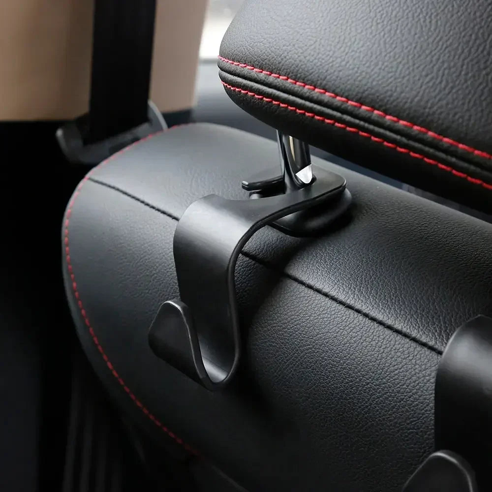 4PCS Car Seat Headrest Hooks Universal Auto Back Seat Organizer Hanger Storage Holder for Bags Purse Handbag