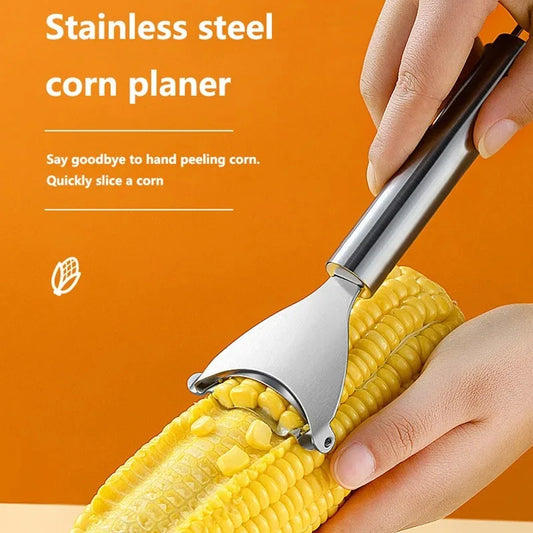 Stainless Steel Corn Planer Home Corn Peeler with Ergonomic Handle Convenient Corn Stripper Thresher Corn Cutter Kitchen Gadgets