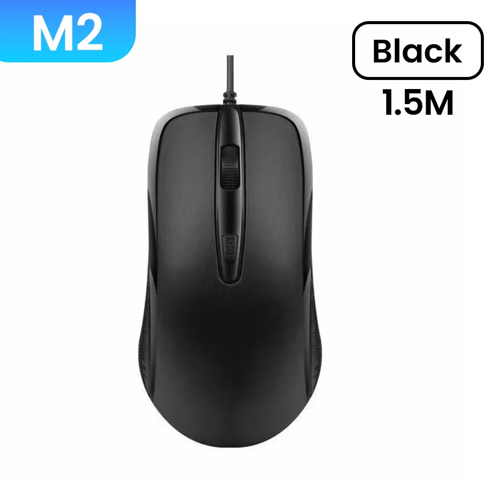 USB Wired Mouse 1600DPI Office Gaming Desktop Computer Accessories For PC Desktop Computer Mouse 1.5M Business Computer Office