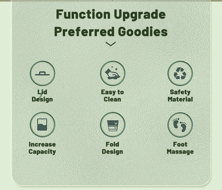 Foldable Home Foot Bath Bucket Massage Foot Wash Leisure Health Bucket Children Foot Bath Basin Portable Foot Soak Foot Tub