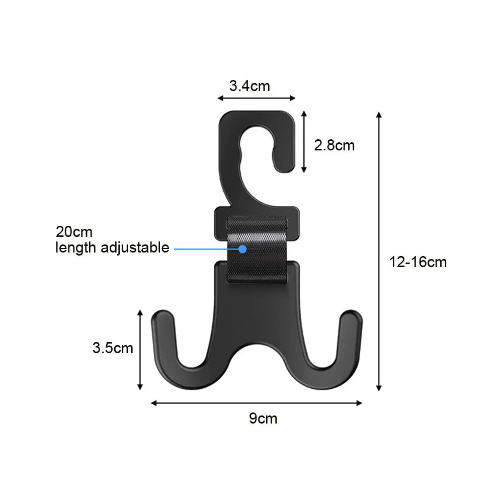 1x Car Seat Storage Hanger Hook Fastener Clip Auto Truck Storage Hook Car Seat Back Hook Headrest Hanger Car Interior Decor Clip