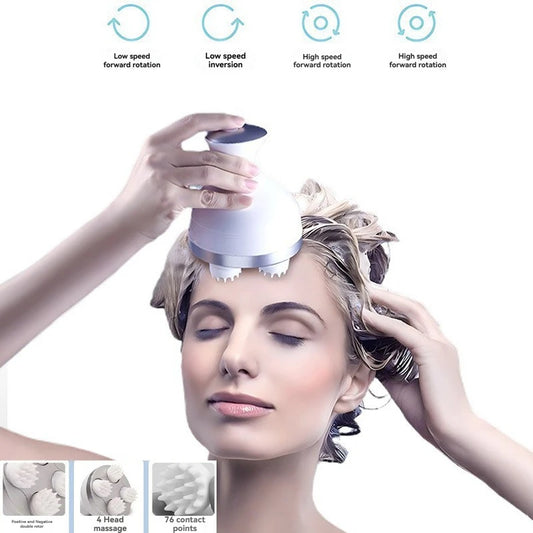 Intelligent Head Massager Scalp Massage Health Relaxation Body Shoulder and Neck Muscles Deep Tissue Rubbing Vibration Massage