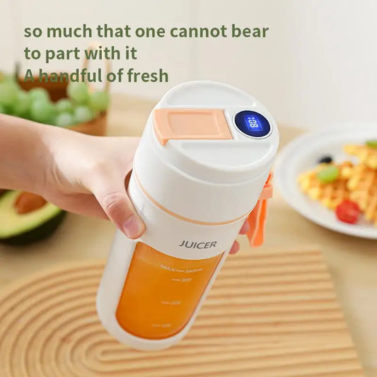 Portable Juicer Mini Electric Blender Multifunction Juice Maker Machine Fruit Mixers Extractors Smoothies Mixer 6 Blades 1200mAh