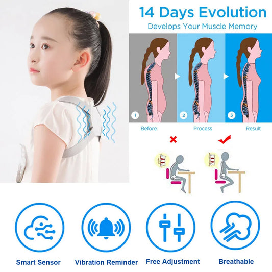Back Posture Corrector For Children Adults Inteligente Lumbar Back Support Belt Braces Posture Correction Faja Mujer Hombre
