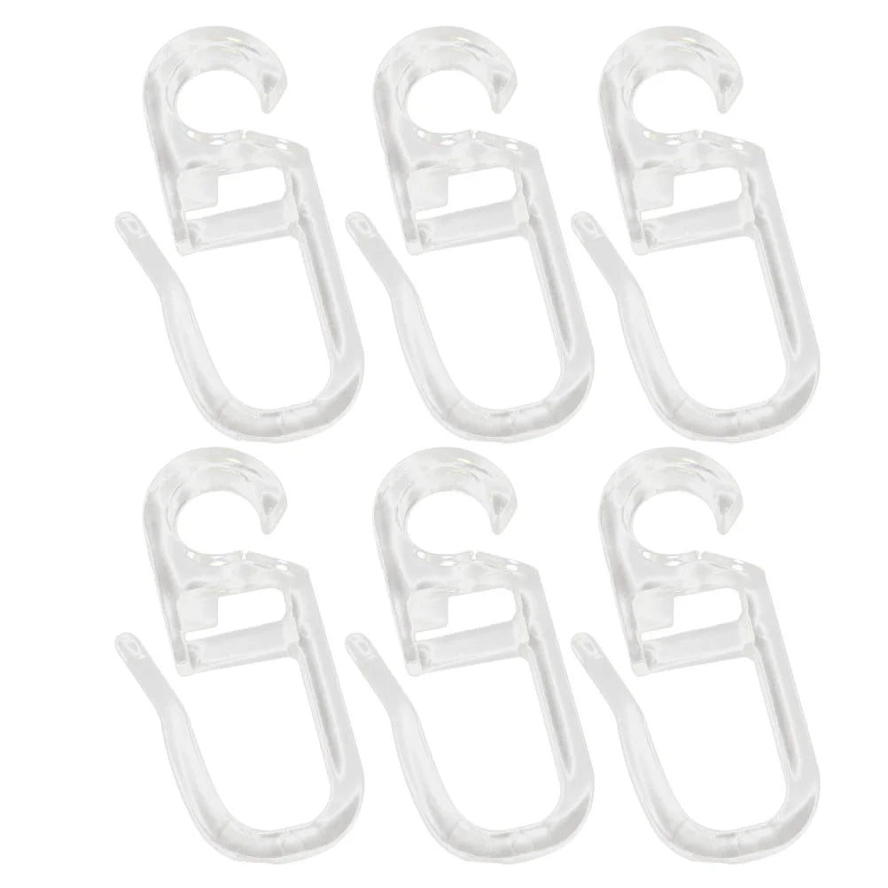 50Pcs Bed Curtain Special Hooks Curtain Accessories Curtain Hanging Ring Universal Curtain Sliding Curtains and Tulle