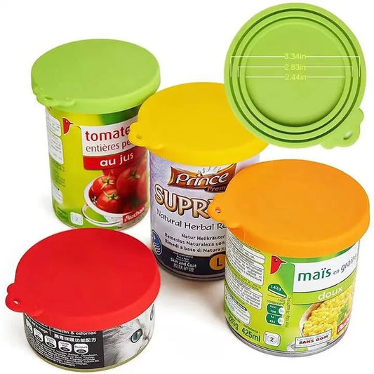 Silicone Canned Lid Sealed Feeders Food Can Lid for Dog Cat Storage Top Cap Reusable Cover Lid Health Home Pet Daily Supplies