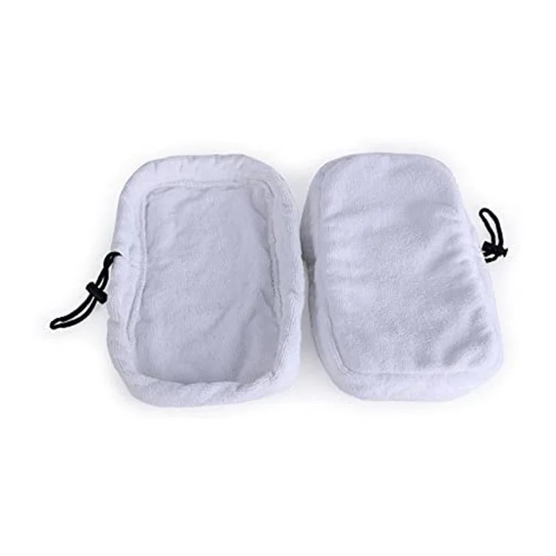 2PCS Replacement Steam Pad For Bissell Mop Pad Fiber Cloth Cover For Bissell Steam Mop With Double Bottom