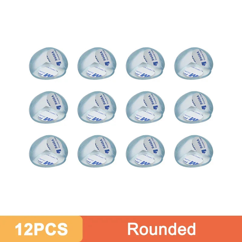 Safety Corner Protectors Set High Resistant Adhesive Gel Baby Proof Guards Clear Silicone Furniture Table Edge Corner Protection