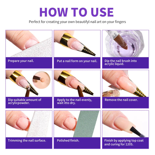 Limegirl Large Capacity Nail Acrylic Liquid Monomer Crystal 40/70/120/240ml for Nails Art DIY Acrylic Powder Liquid Manicure