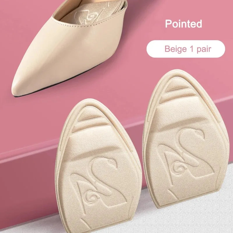 Half Insoles for Shoes Inserts Forefoot Pad Non-slip Sole Toe Plug Cushion Reduce Shoe Size Filler High Heels Pain Relief Pads