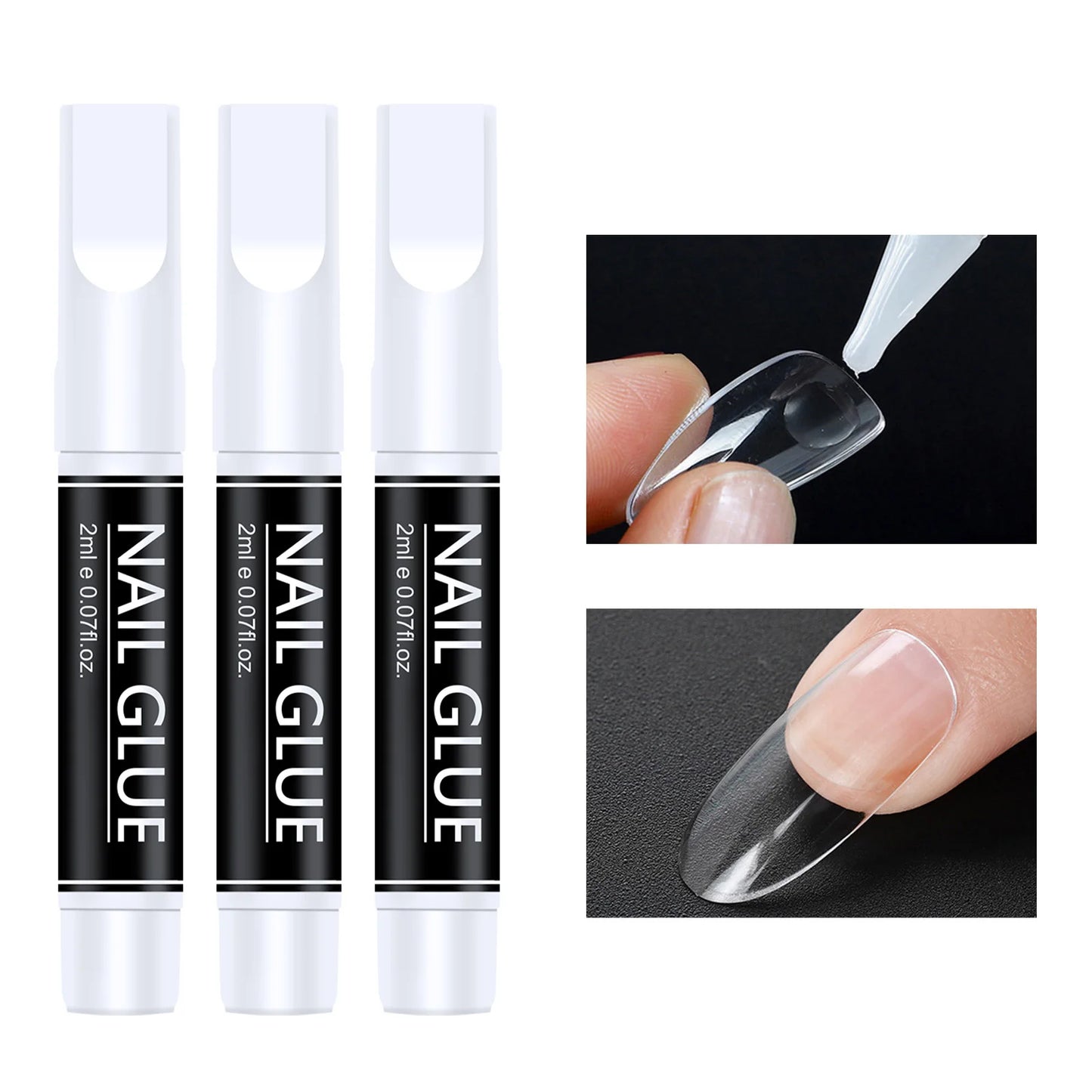 1/3/5/10/15/20pcs Fast-dry Nail Glue Professional Nail Tip Bond Glue 2g/3g/10g for False Nail Tips Long Lasting Glue Nail Tools