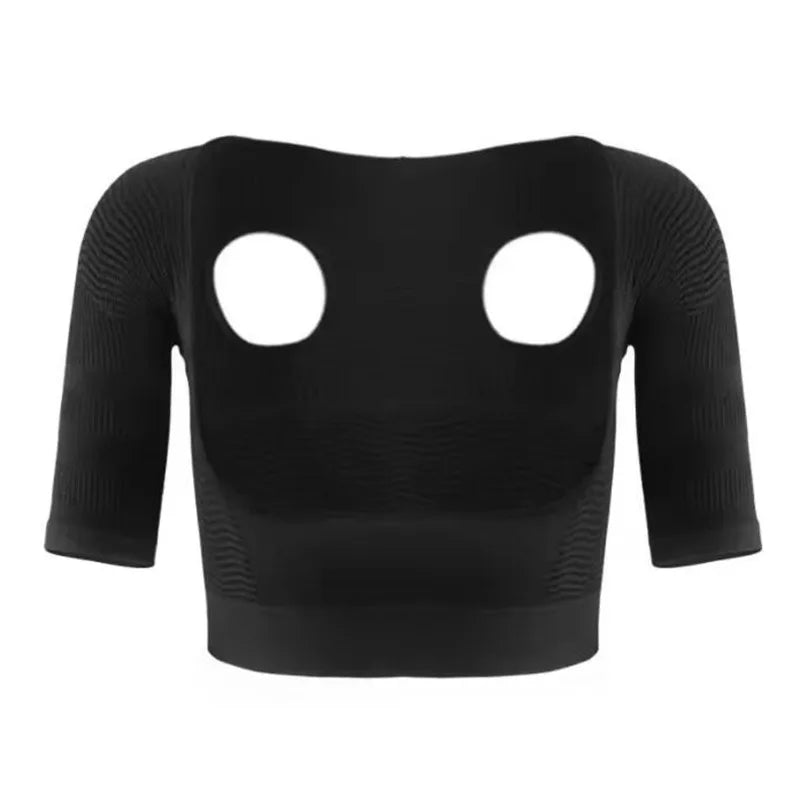 Upper Arm Shaper Posture Corrector Shapewear Tops Chest Brace Up Vest Women Arm Shoulder Compression Sleeves Body Shaper Corset