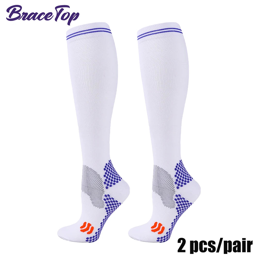1 Pair Sports Stockings Compression Golf Sports Socks Medical Nursing Stockings Prevent Varicose Veins Socks Fit for Rugby Socks