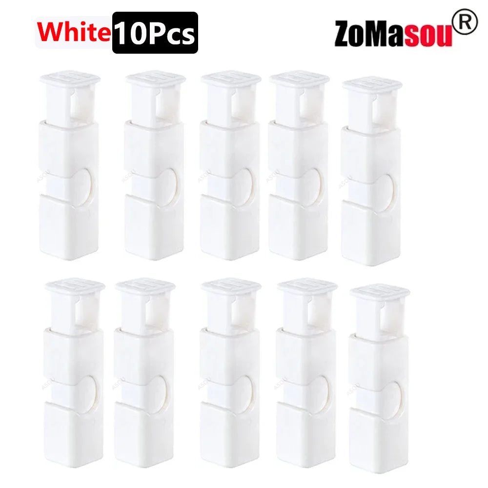 50/1Pcs Reusable Food Sealing Clips Bread Storage Bag Clips For Snack Wrap Bags Spring Clamp Kitchen Organization Sealing Clamp