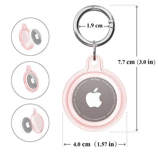 Soft Case for Apple Airtag Waterproof Anti-lost Keychain Holder Keys Tracker Protective Full Cover