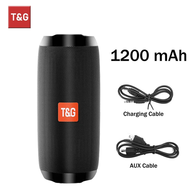 TG117 Bluetooth Speakers Portable Wireless Sound Box Outdoor Loudspeaker Waterproof Stereo Surround Supports TF Radio