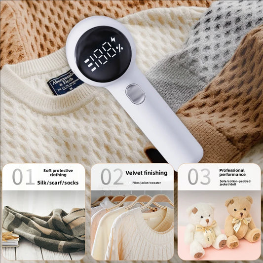 Electric Lint Remover USB Rechargable Cloth Fabric Shaver Fluff Pellet Remove Machine for Clothes Sweater Hairball Trimmer