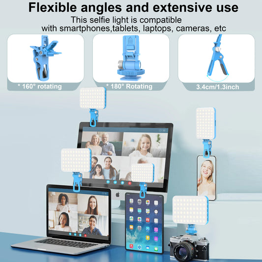 Led Photo Fill Light Dimmable,for Phone,iPhone,Photography Video Lighting for Video Recording, Makeup,TikTok,Selfie,Vlog