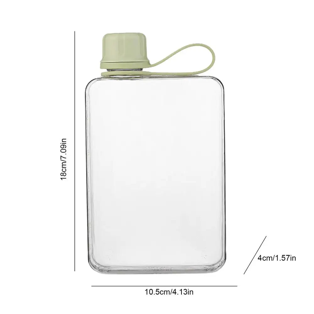 Pocket Water Bottle 500ml Flat Drink Cup Water Bottle Summer Water Flask Sports Water Bottle Summer Water Flask For Hiking 