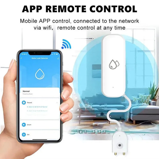 Tuya WiFi Smart Water Leak Sensor Liquid Leakage Alarm Overflow Level Detector Flood Protection SmartLife APP